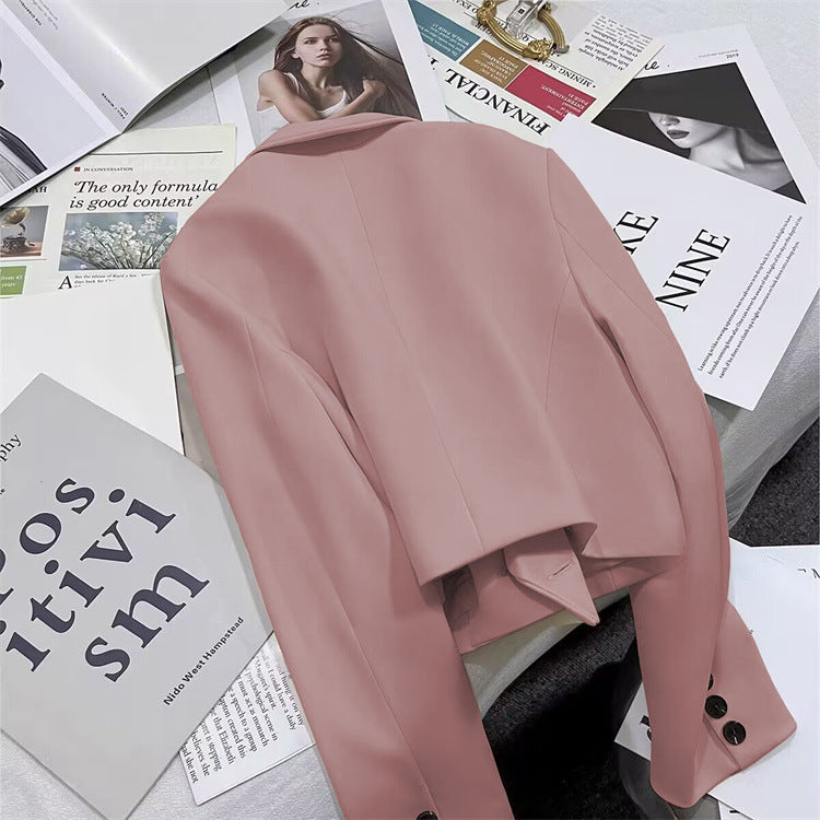 2026 New Short Blazer for Women, Spring and Autumn, Elegant Commuter Style, Office Goddess Style Blazer Top