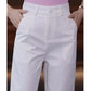 High-Waisted Casual Pants for Women, 2025 Spring and Autumn New Loose Slimming Cropped Cigarette Knife Pants for Petite Figures