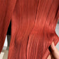 Miyake 2026 Straight-Leg Fashion High-Waisted Pocketed Cropped Pants with Elastic Waistband, Stretchy Pleated Slimming Cigarette Pants for Women