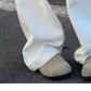 White Wide-Leg Jeans for Women, 2025 Spring New High-Waisted Loose Versatile Slimming Drape Straight-Leg Floor-Length Pants