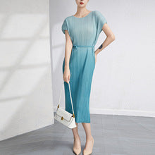 Miyake-Style Pleated Wide-Leg Pants for Women, High-Waisted, Drapey, Slimming, Casual, Versatile, Loose, Plus-Size, Cropped, Leg-Lengthening