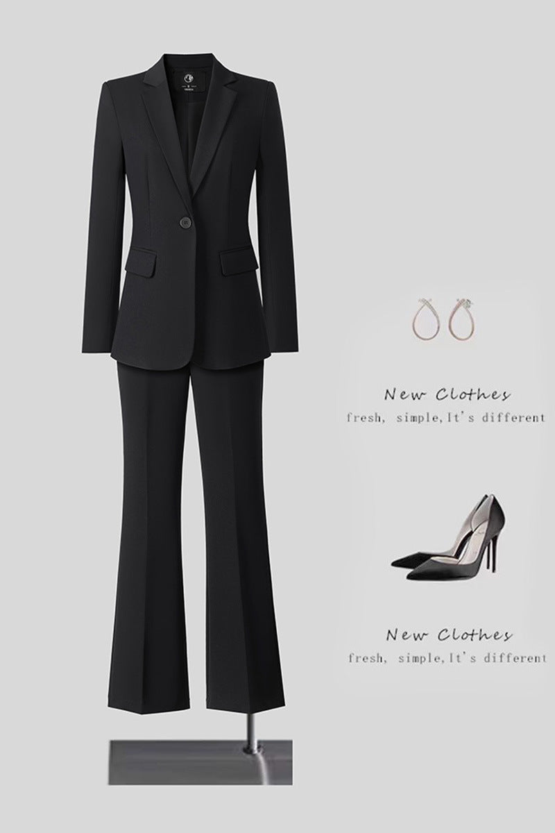 New High-Quality Tailcoat Set, Women's Business Office Jacke