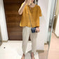Miyake 2026 Straight-Leg Fashion High-Waisted Pocketed Cropped Pants with Elastic Waistband, Stretchy Pleated Slimming Cigarette Pants for Women