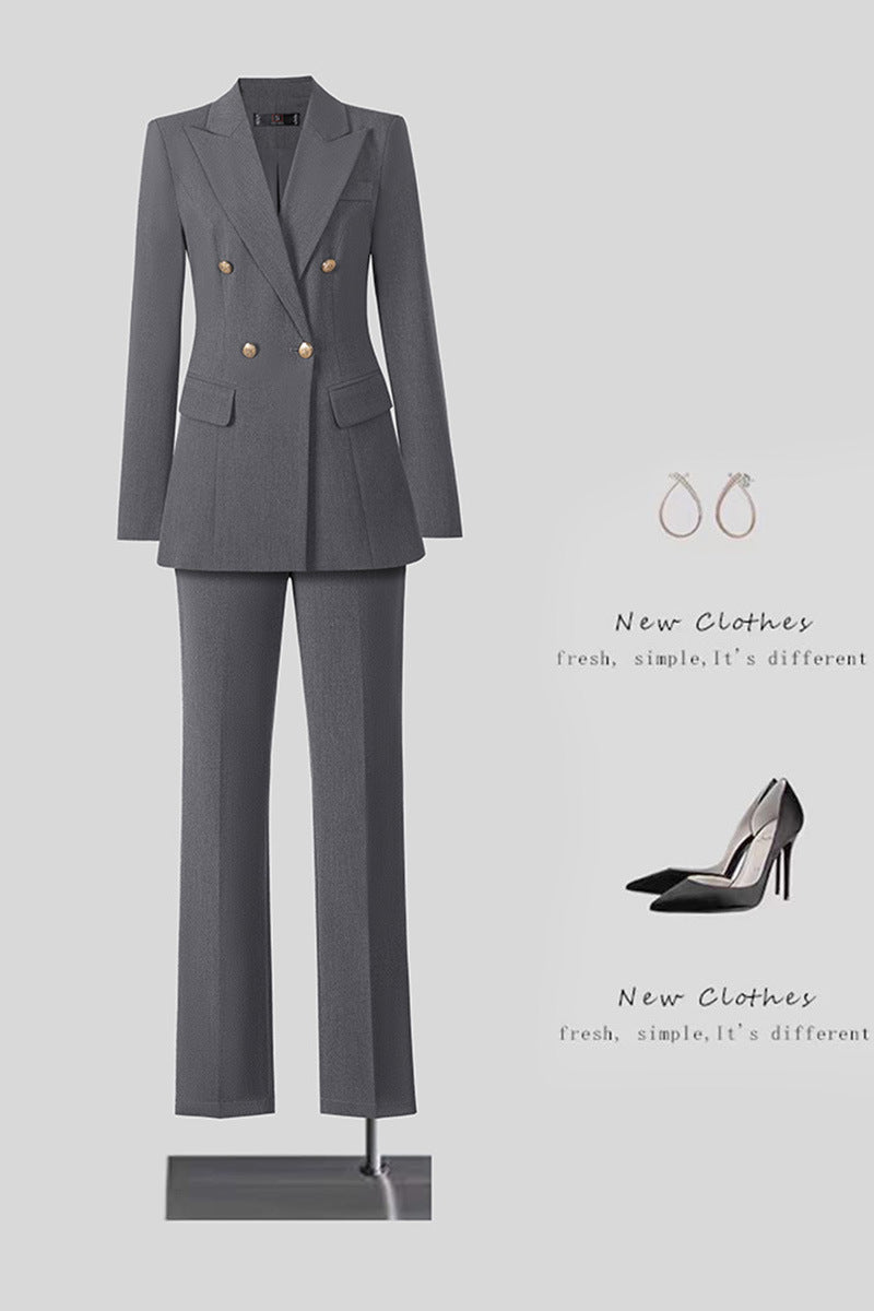 New High-Quality Tailcoat Set, Women's Business Office Jacke