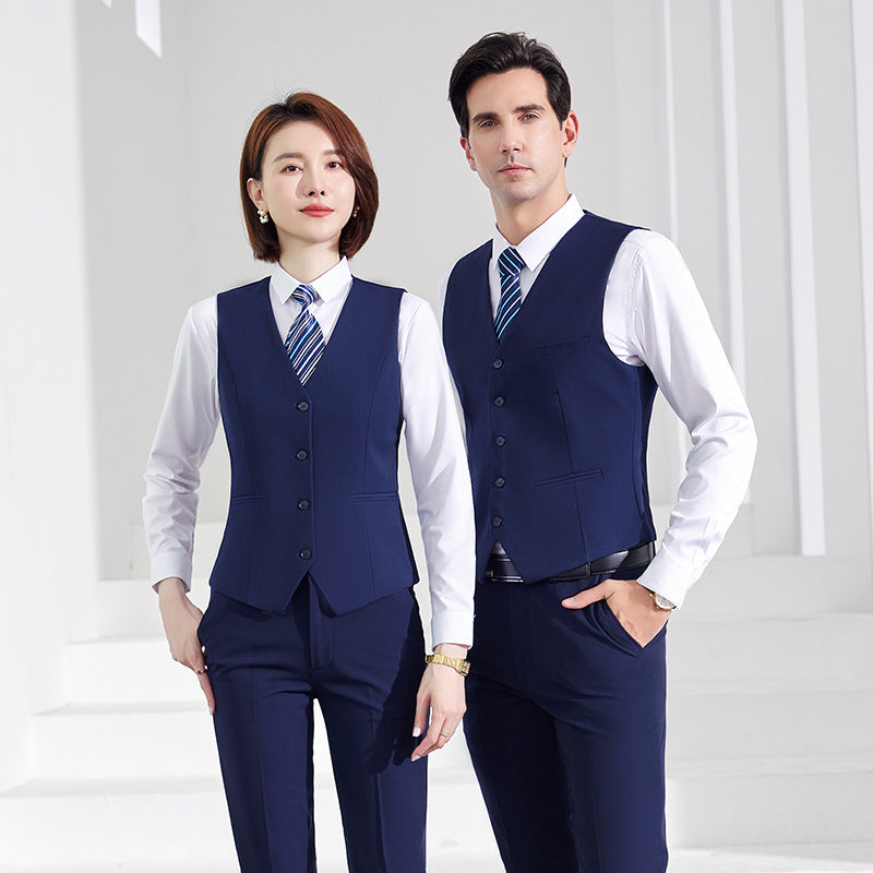 New Business Suit for Men and Women Same Style Professional Dress Jacket Dress Office Clerk Bank Work Clothes