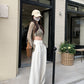 Real shot! 2024 elastic waist design sense suit pants casual pants women's wide leg pants high waist drape pants