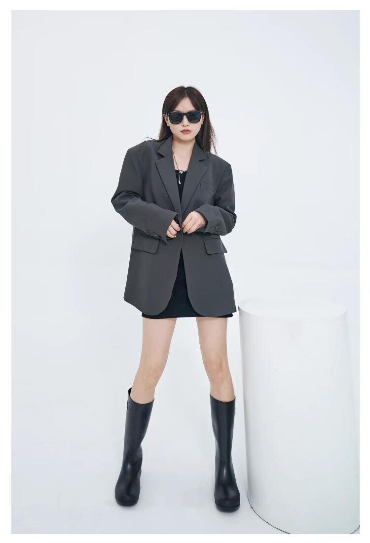 Casual Blazer for Women 2026 Autumn New Style Loose Fit Elegant Commuter Trendy Street Style Small Suit Jacket for Women