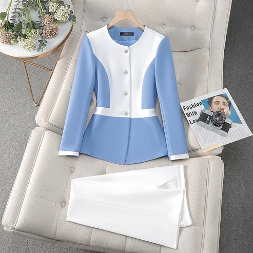 New High-Quality Tailcoat Set, Women's Business Office Jacke
