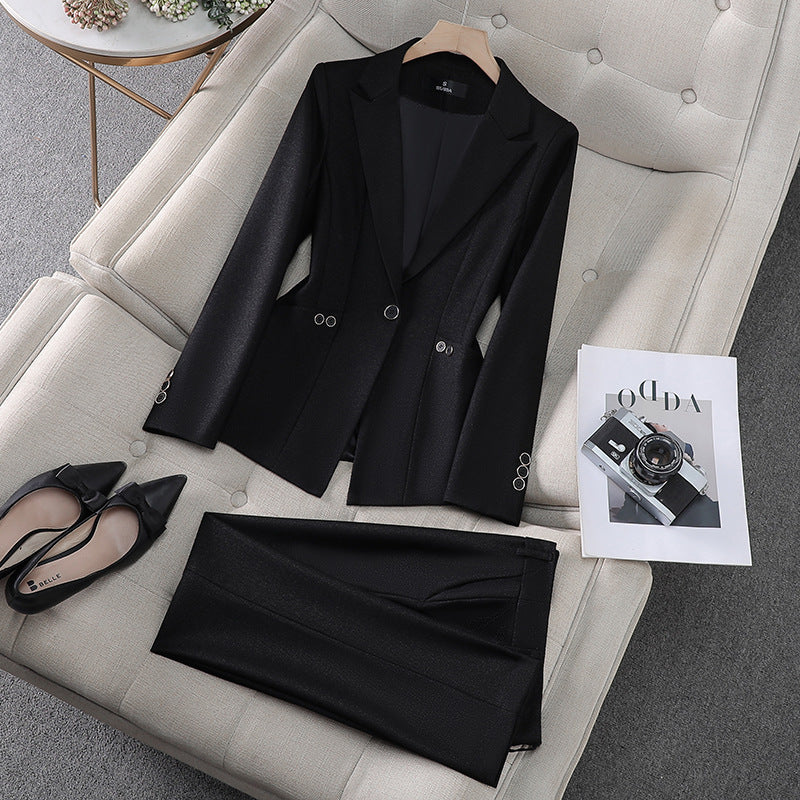 New High-Quality Tailcoat Set, Women's Business Office Jacke
