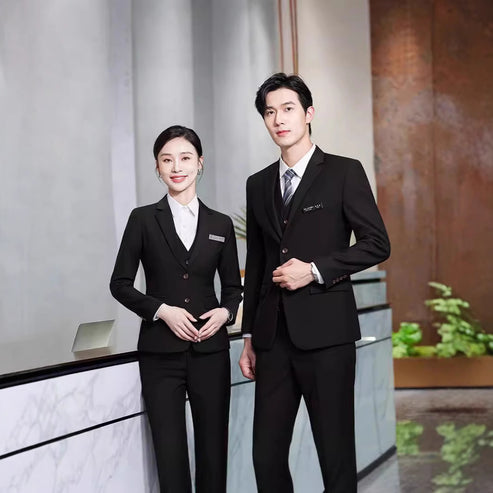 Professional Suit suit Business New Professional Suit Sales Office Work Clothes Dress Four Seasons Same for Men and Women