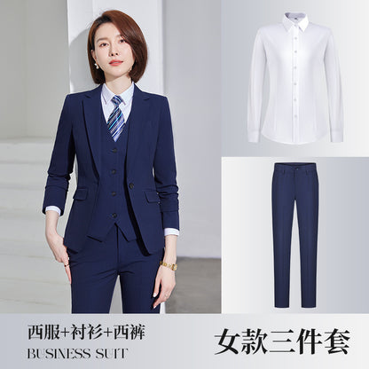 New Business Suit for Men and Women Same Style Professional Dress Jacket Dress Office Clerk Bank Work Clothes