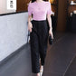 High-Waisted Casual Pants for Women, 2025 Spring and Autumn New Loose Slimming Cropped Cigarette Knife Pants for Petite Figures