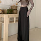 Real shot! 2024 elastic waist design sense suit pants casual pants women's wide leg pants high waist drape pants