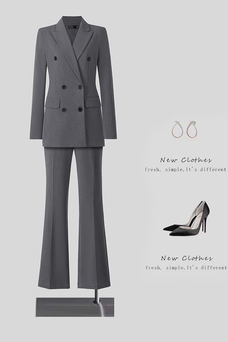 New High-Quality Tailcoat Set, Women's Business Office Jacke