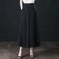 Wide Leg Pants Women's Spring and Summer High Waist Loose Slimming Middle-aged Women's Pants Cropped Skirt Casual Skirt Pants
