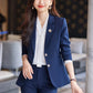 Blue Blazer for Women 2025 Spring and Autumn New Slim Fit Elegant Goddess Style Suit Professional Workwear