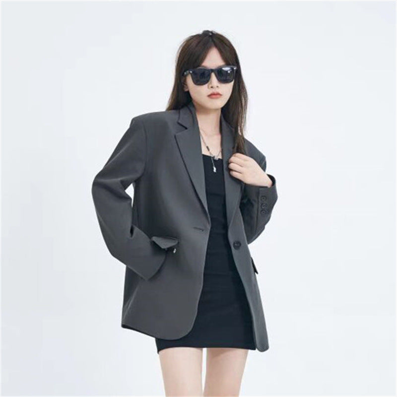 Casual Blazer for Women 2026 Autumn New Style Loose Fit Elegant Commuter Trendy Street Style Small Suit Jacket for Women