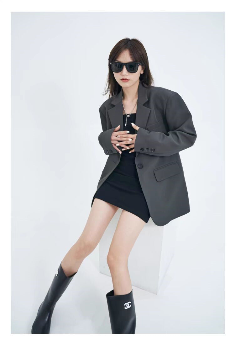 Casual Blazer for Women 2026 Autumn New Style Loose Fit Elegant Commuter Trendy Street Style Small Suit Jacket for Women