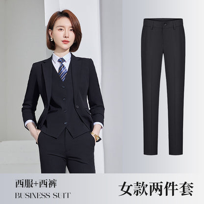 New Business Suit for Men and Women Same Style Professional Dress Jacket Dress Office Clerk Bank Work Clothes
