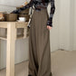 Real shot! 2024 elastic waist design sense suit pants casual pants women's wide leg pants high waist drape pants