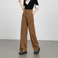 Wide-Leg Pants for Women 2025 Fashion Loose Slimming Straight Pants High-Waisted Drapey Three-Dimensional Seam Casual Long Pants