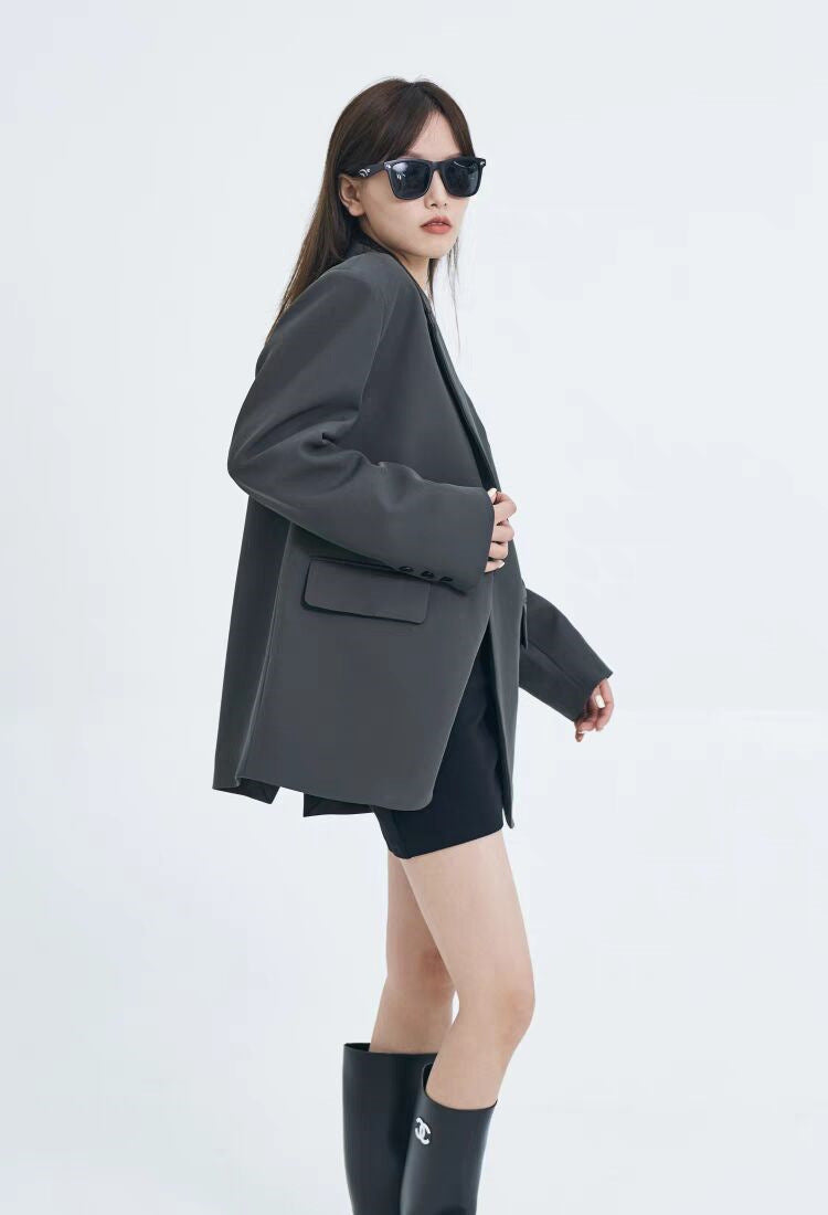 Casual Blazer for Women 2026 Autumn New Style Loose Fit Elegant Commuter Trendy Street Style Small Suit Jacket for Women