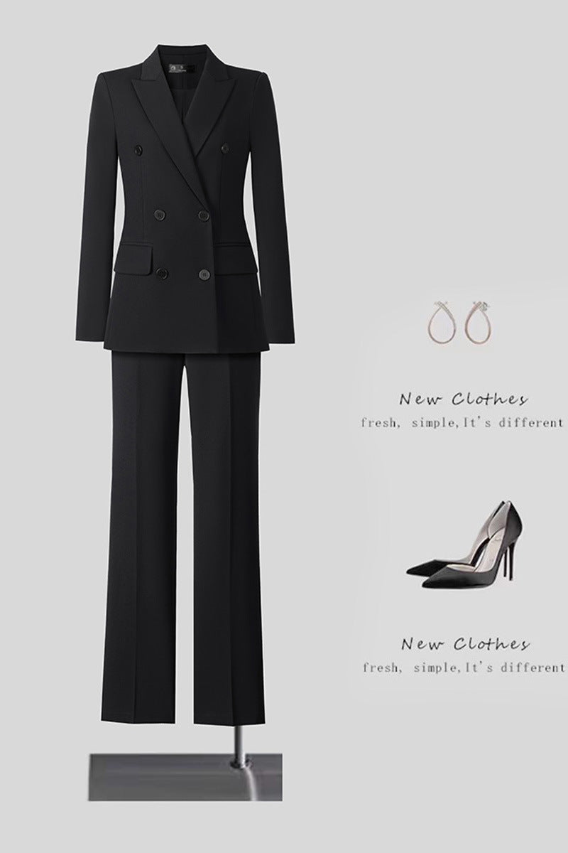 New High-Quality Tailcoat Set, Women's Business Office Jacke