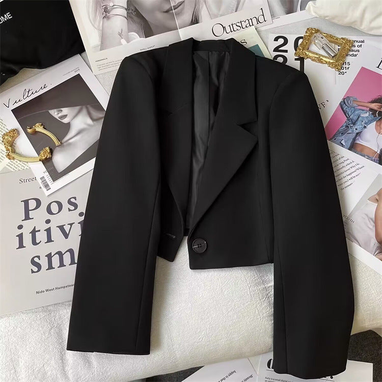 2026 New Short Blazer for Women, Spring and Autumn, Elegant Commuter Style, Office Goddess Style Blazer Top