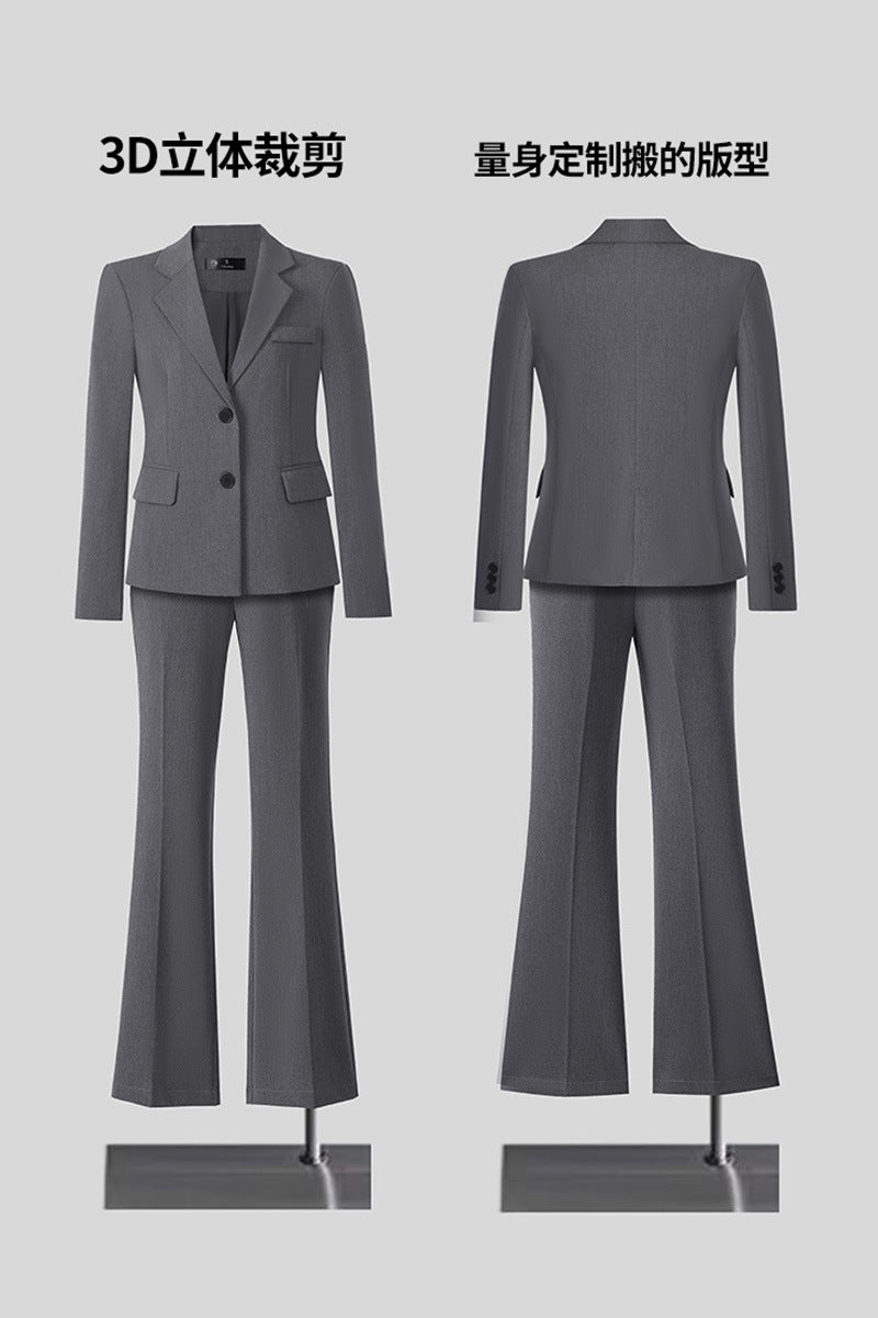 New High-Quality Tailcoat Set, Women's Business Office Jacke