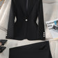 New High-Quality Tailcoat Set, Women's Business Office Jacke