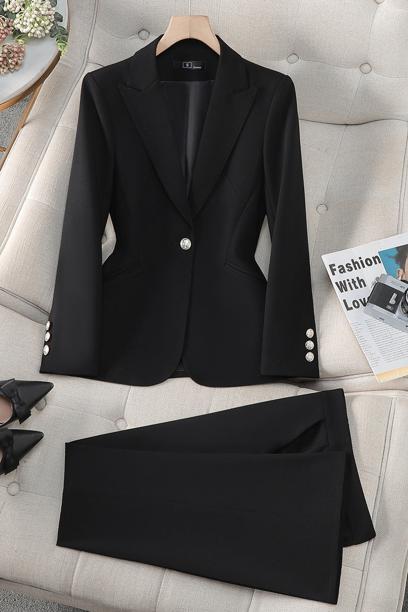 New High-Quality Tailcoat Set, Women's Business Office Jacke