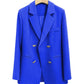 Spring New Versatile 2026 Commuter Office Lady Blazer for Women, Loose Trendy British Style Mid-Length High-End