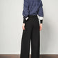 Authentic Wool Wide-Leg Pants for Women 25 New High-Waisted Slimming Tummy-Covering Straight-Leg Pants Women's Vertical Casual Pants