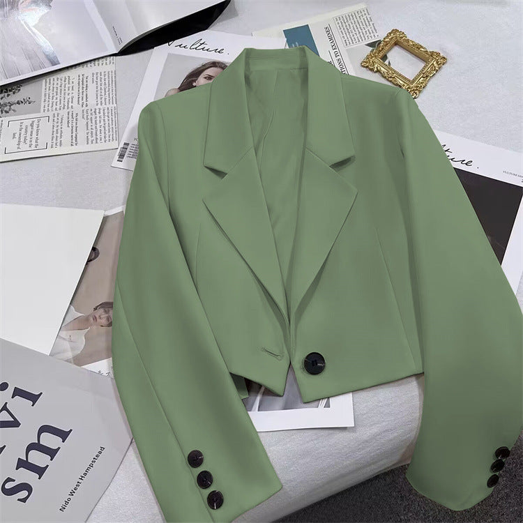 2026 New Short Blazer for Women, Spring and Autumn, Elegant Commuter Style, Office Goddess Style Blazer Top