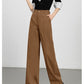 Wide-Leg Pants for Women 2025 Fashion Loose Slimming Straight Pants High-Waisted Drapey Three-Dimensional Seam Casual Long Pants