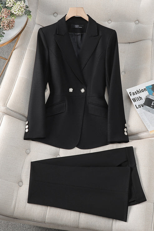 New High-Quality Tailcoat Set, Women's Business Office Jacke