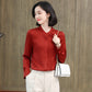 Spring and Autumn New Style Silk Shirt for Women, Unique Design, Fashionable, Slimming, Mulberry Silk, Elegant, Gentle and Graceful Blouse