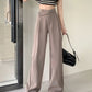 High-Waisted Suit Pants for Women, Spring and Autumn 2025 New Wide-Leg Pants, Thin Loose Casual Pants, Straight-Leg Drape Long Pants