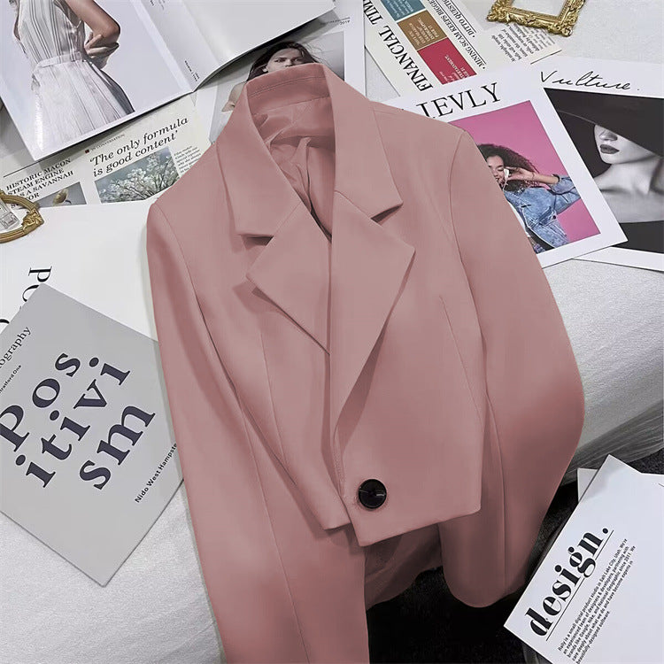 2026 New Short Blazer for Women, Spring and Autumn, Elegant Commuter Style, Office Goddess Style Blazer Top