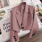 2026 New Short Blazer for Women, Spring and Autumn, Elegant Commuter Style, Office Goddess Style Blazer Top