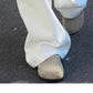 White Wide-Leg Jeans for Women, 2025 Spring New High-Waisted Loose Versatile Slimming Drape Straight-Leg Floor-Length Pants