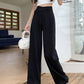 High-Waisted Suit Pants for Women, Spring and Autumn 2025 New Wide-Leg Pants, Thin Loose Casual Pants, Straight-Leg Drape Long Pants