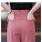 High-Waisted Casual Pants for Women, 2025 Spring and Autumn New Loose Slimming Cropped Cigarette Knife Pants for Petite Figures