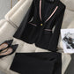 Cross-Border Black Suit Set for Women, New Style for Autumn, Elegant and Professional Office Attire, High-End Workwear
