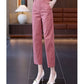 High-Waisted Casual Pants for Women, 2025 Spring and Autumn New Loose Slimming Cropped Cigarette Knife Pants for Petite Figures