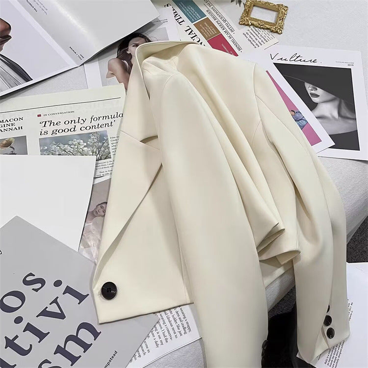 2026 New Short Blazer for Women, Spring and Autumn, Elegant Commuter Style, Office Goddess Style Blazer Top