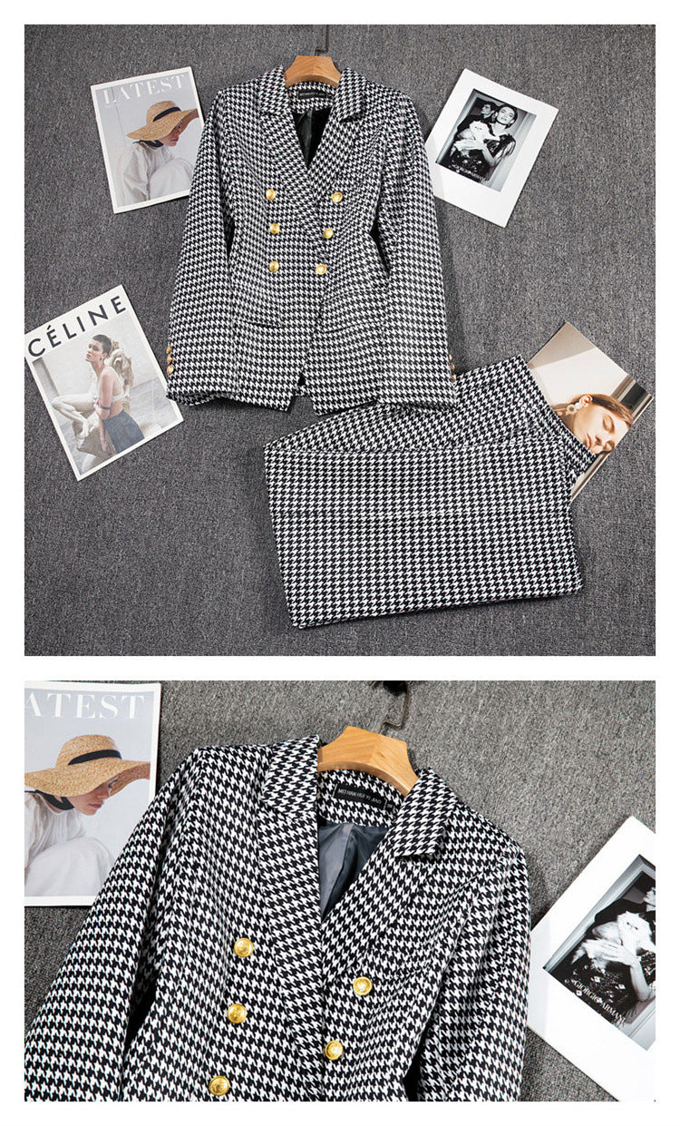 2026 Spring and Autumn New High-End Blazer for Women, Korean Style Casual Small Suit, European Style British Style, Slimming and Brightening