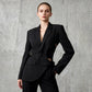 Irregular Deconstructed Blazer 2026 New Style Unique Long-Sleeve Hollow-Out High-End Waist-Cinching Blazer Jacket for Women