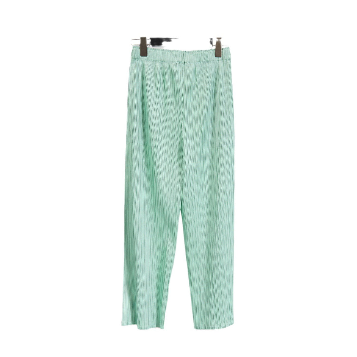 Miyake Wide-leg Pants Women's High-waist Pendant Pleated Pants Women's Loosening Waist Cropped Pants Black All-match Casual Pants