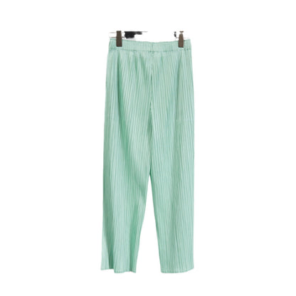 Miyake Wide-leg Pants Women's High-waist Pendant Pleated Pants Women's Loosening Waist Cropped Pants Black All-match Casual Pants